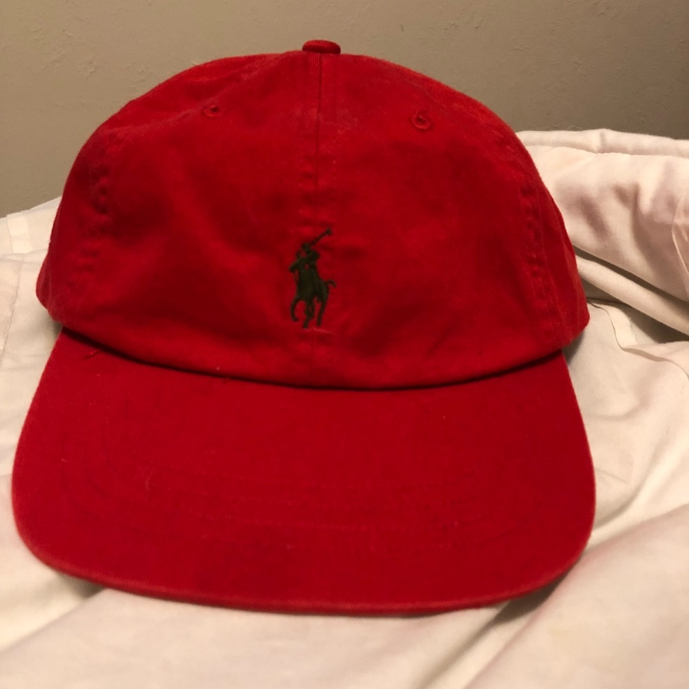 Red Ralph Lauren Polo Hat
